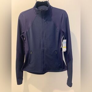 Zella Navy/Purple Long Sleeve Full Zip Jacket - NWT